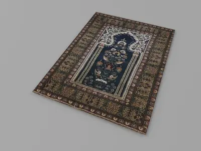 Handmade Prayer Rug Low-poly 3D model