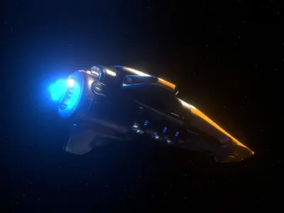 Peregrine Racing Spacecraft Free 3D model