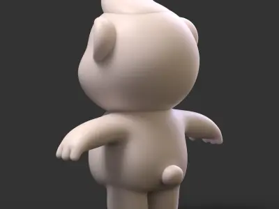 Cartoon Bear 3D model