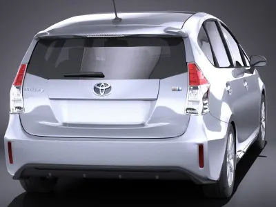 Toyota Prius V 2017 VRAY 3D model