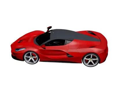 Ferrari LaFerrari Hybrid Hypercar with Advanced Aerodynamics 3D model