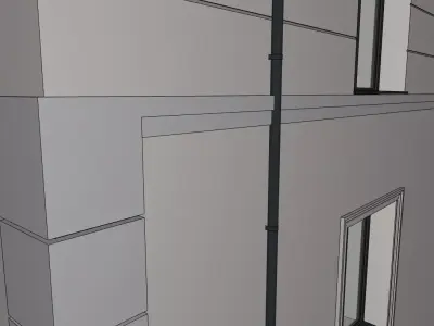 Modern Apartment Building  Detailed Realistic 3D Model 3D model