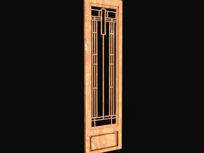 Wood Decorative Panel 3D model