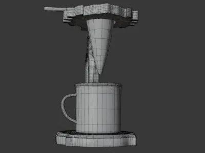 Old coffeemaker 3D model