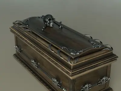 Coffin Vampire decor 3D model