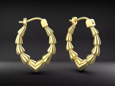 A100-133-earring 3D print model