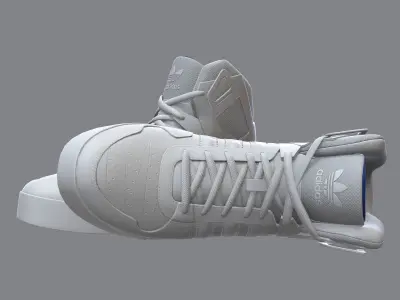 Adidas Zestra high-top sneakers 3 Low-poly 3D model