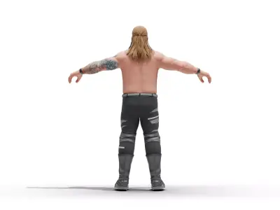 Chris Jericho - WWE Low-poly 3D model