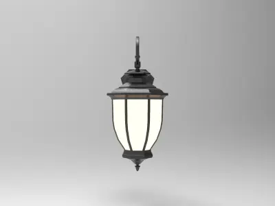 lantern D outdoor wall sconce 3D model