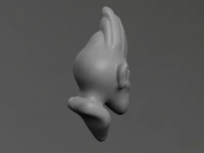 Shark Man Low-poly 3D model