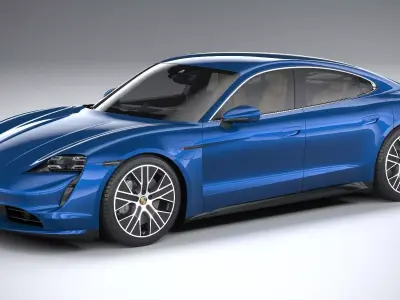 Porsche Taycan Turbo 2020 3D model