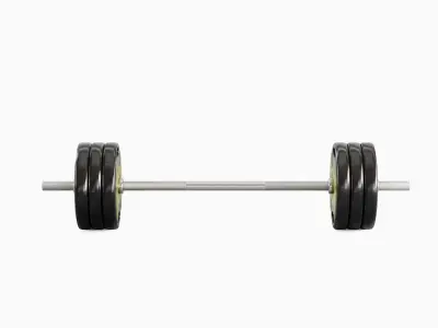 Techno Gym Barbell 04 3D model