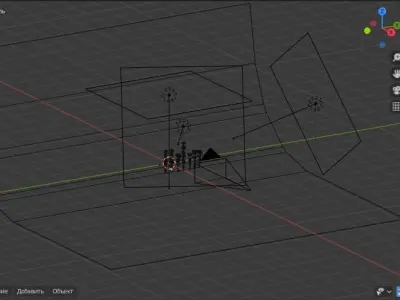 Screws set bolt Low-poly 3D model