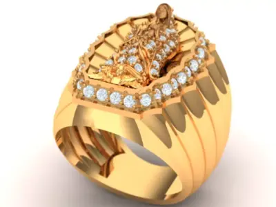 Anillo Virgen de Guadalupe Virgin of Guadalupe Ring 3D print model