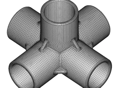 PVC 5 Way Fitting Pack 3D print model