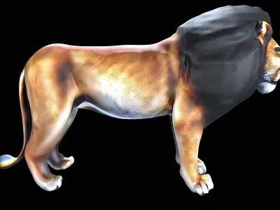 Lion Cartoon 3D model buy