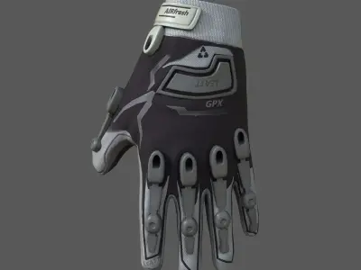Gloves Racer Generic sport scifi human  Low-poly 3D model