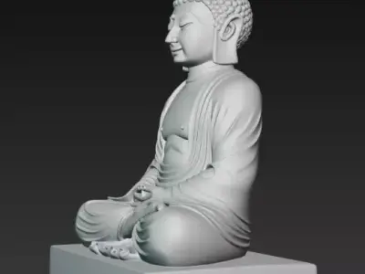 Buddha Statue 3D Model For Print 3D print model