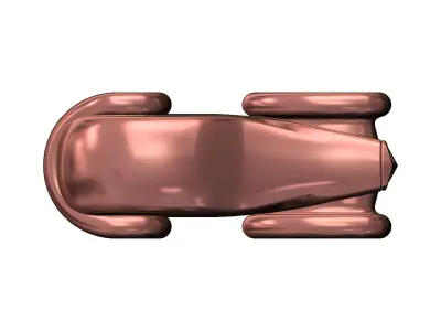 Mercedes grille Bugatti Atlantic Coupe 57sc sculpture 3D print model