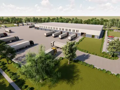 Ware house Design and render in lumion 3D model