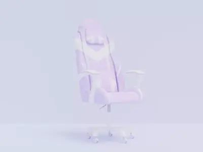 Gaming chair Low-poly 3D model