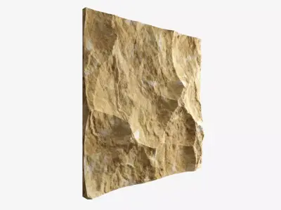 351-RockPanel piece of rock 3D model