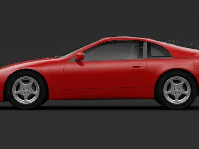 Nissan 300ZX Z32 Low-poly 3D model