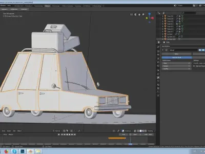 Combi car 3D model