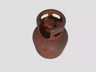 Gas Bottle M2 old version Low-poly 3D model