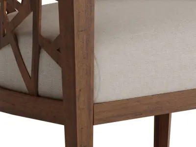 Grey Wash Frame Chair 3D model