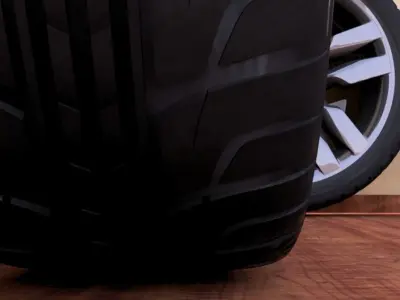 Mercedes 2010 E class wheel 3D model