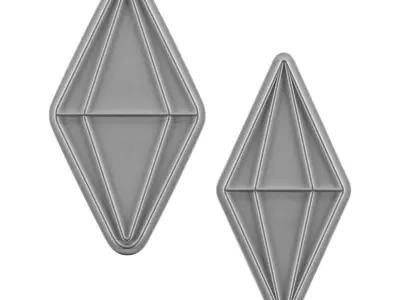 The Sims Diamond Neon Sign 3D model