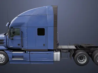 Generic Heavy Truck Chassis 05 Generic All PBR Textures Low-poly 3D model