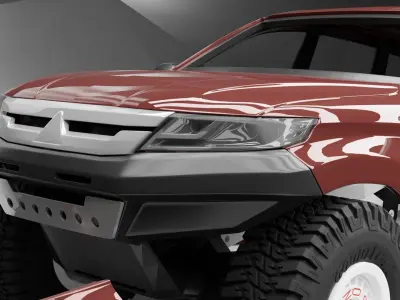 2016 Mitsubishi Pajero Sport 3D print model