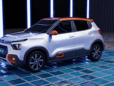 Citroen C3 Rigged 3d Model 3D model