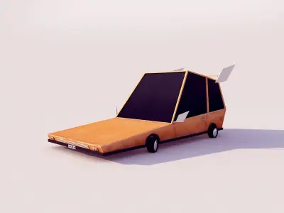 Cartoon car Free low-poly 3D model order
