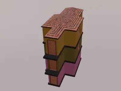 Building For Project Low-poly 3D model