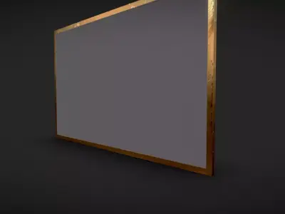 Framed Canvas Wall Painting 3D model