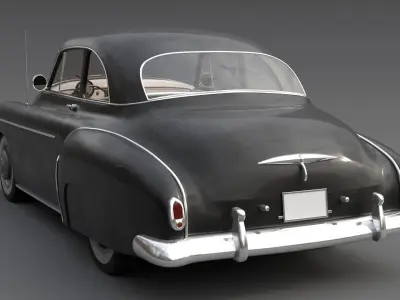 Chevrolet Styleline Deluxe Sport Coupe 1950 Low-poly 3D model