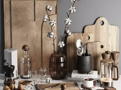 kitchen accessories 03 3D model