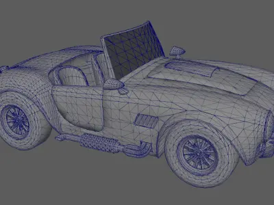 Next generation stylized cars Low-poly 3D model