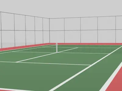 Tennis Court 3D model