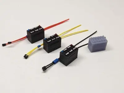 3d printable vintage car battery 3D print model