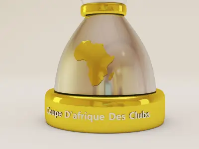 CAF Champions League trophe 3D model
