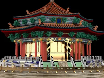 Chinese ancient house 3D model 50