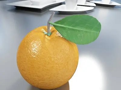 Orange High Detailed High resolution textures 3D model