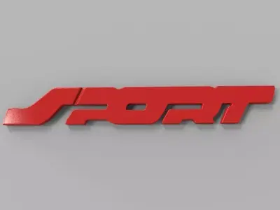 Sport Emblem 3D model
