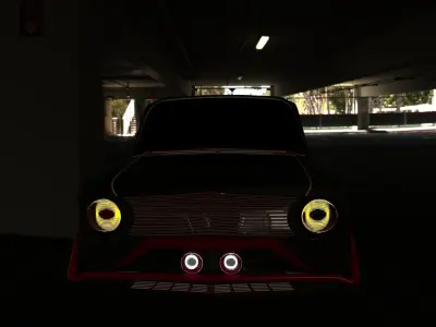 Vaz124 futuristic car 3D model