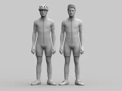 cyclist 3D print model