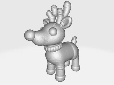 Christmas Reindeer Adorable Holiday Decor 3D print model